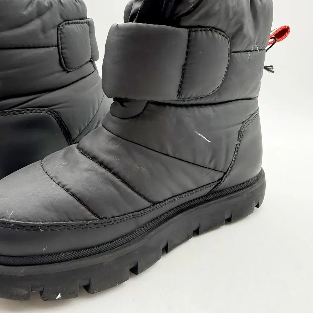 Hunter Boys Comfy Snow Boots Size 13 EU 31 Black Waterproof EUC